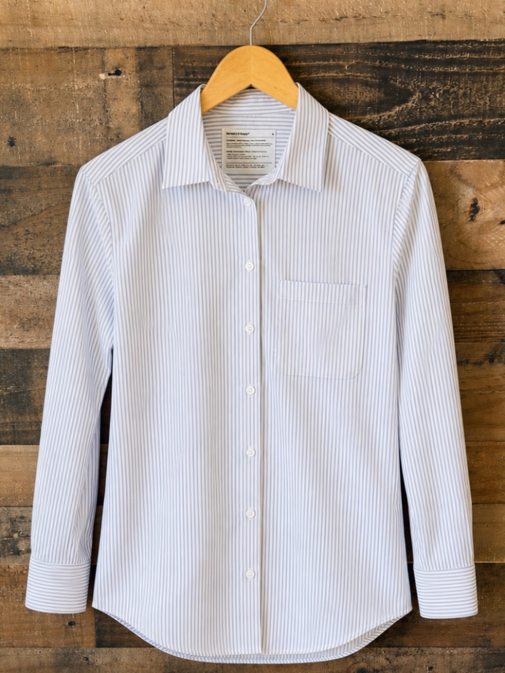 Ministry of Supply AeroZero Button Down Shirt XS Blue White Stripe Performance